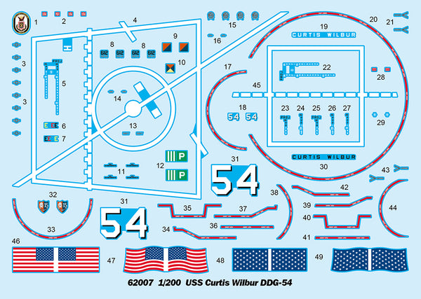 I Love Kit 1/200 USS Curtis Wilbur DDG54 Destroyer (New Tool