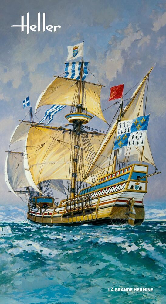 Heller 1/150 La Grande Hermine Sailing Ship Kit