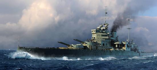 Trumpeter Ship Models 1/700 HMS Valiant British Battleship 1939 Kit