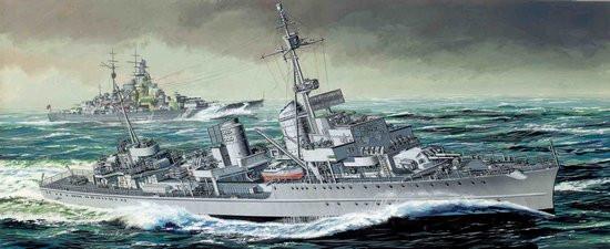 Dragon 1/350 German Z39 Destroyer Re-Issue Smart Kit