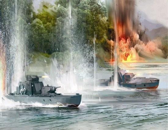 Zvezda Ships 1/350 Soviet Armored Boat Snap Kit