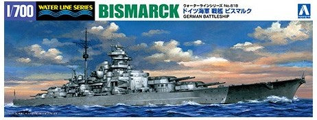 Aoshima 1/700 German Bismarck Battleship Waterline Kit
