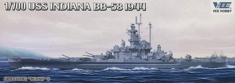 Vee Hobby 1/700 USS Indiana BB58 Battleship 1944 Kit