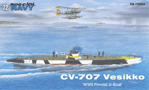 Special Hobby 1/72 Special Navy WWII Vesikko CV707 Finnish U-Boat Kit
