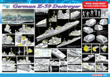 Dragon 1/350 German Z39 Destroyer Re-Issue Smart Kit
