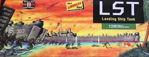 Lindberg Model Ships 1/245 WWII Landing Ship Tank (LST) Kit