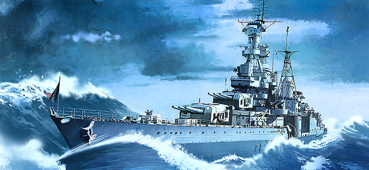 Academy 1/350 USS Indianapolis CA35 Heavy Cruiser Kit