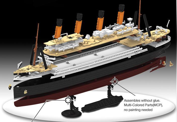 Academy Ships 1/1000 RMS Titanic Ocean Liner (Snap) Kit