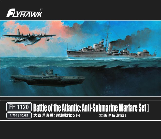 Flyhawk Model 1/700 Battle of the Atlantic Anti-Submarine Warfare Set I