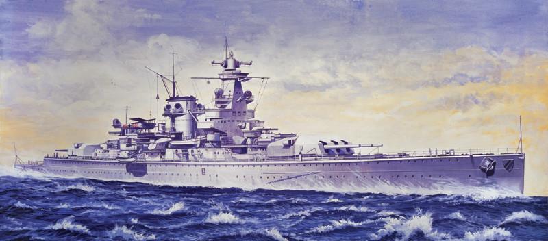 Italeri Model Ships 1/720 Admiral Scheer German Pocket Battleship Kit