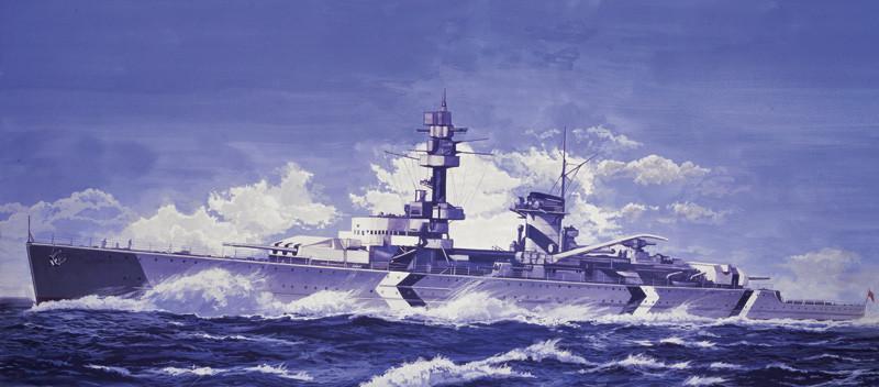 Italeri Model Ships 1/720 Lutzow German Pocket Battleship Kit