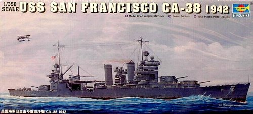 Trumpeter Ship Models 1/350 USS San Francisco CA38 Heavy Cruiser 1942 Kit