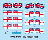 Trumpeter 1/200 HMS Nelson British Battleship 1944 Kit