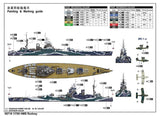 Trumpeter 1/700 HMS Rodney British Battleship (New Variant) Kit