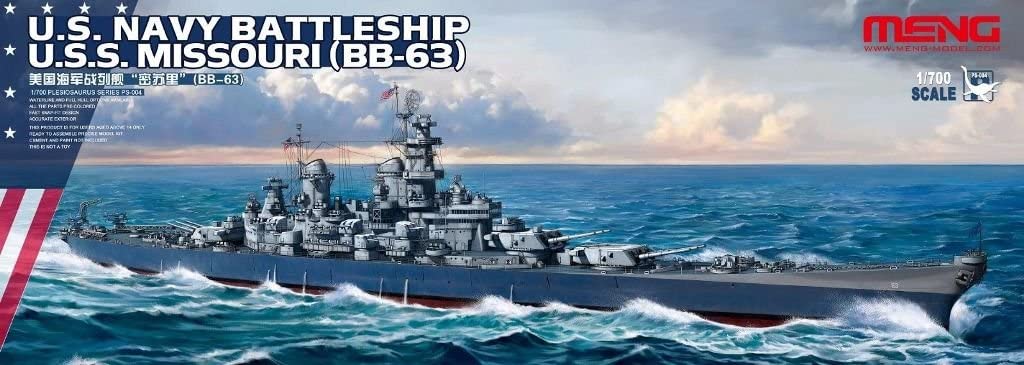 Meng Model Ships 1/700 USS Missouri BB63 USN Battleship Kit