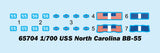 I Love Kit Ships 1/700 USS North Carolina Battleship BB-55 Top Grade Edition Kit