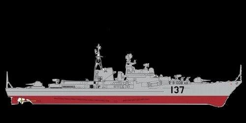 Cyber-Hobby Ships 1/700 PLA Navy Fuzhou Sovremenny Class Missile Destroyer Kit