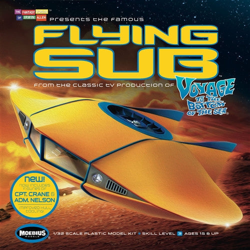 Moebius Models Sci-Fi 1/32 Voyage to the Bottom of the Sea: Flying Sub Kit