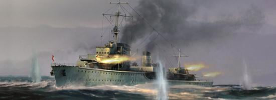 Trumpeter Ship Models 1/700 German Zerstorer Z21 Destroyer 1940 Kit