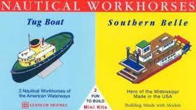 Glencoe Ships 1/400 Nautical Workhorses Tug & Mississippi Southern Belle Kit