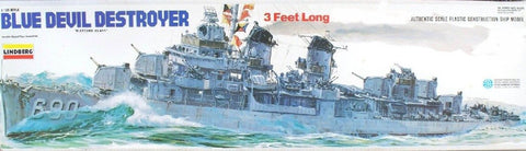 Lindberg 1/125 Blue Devil Fletcher Class Destroyer (w/o Motor) Kit