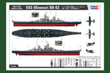 Hobby Boss 1/350 WWII Battleship USS Missouri BB-63 Kit