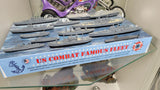 Atlantis Models 1/1200 US Combat Task Force Fleet Set: 12 Different Ships Kit