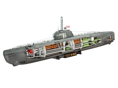 Revell Germany 1/144 German U-Boat Type XXI Submarine w/Interior Kit
