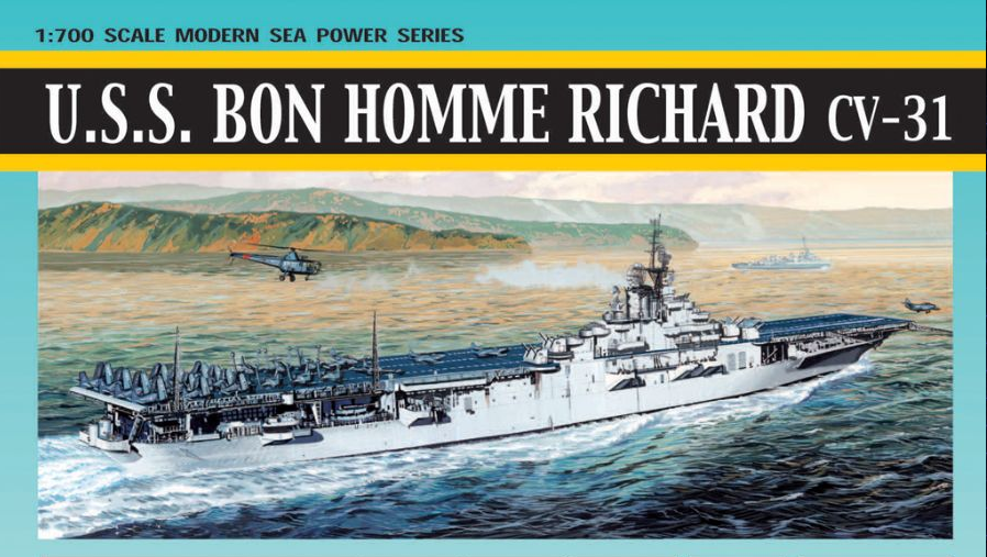 Dragon Model Ships 1/700 USS Bon Homme Richard CV31 Essex Class Aircraft Carrier Korean War Kit