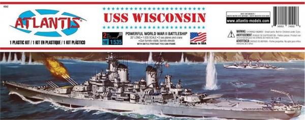 Atlantis Model Ships 1/535 USS Wisconsin Battleship (formerly Revell) Kit