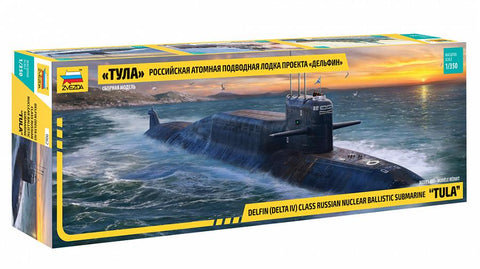 Zvezda Ships 1/350 Russian Tula Delfin Delta IV Class Nuclear Ballistic Submarine (New Tool) Kit