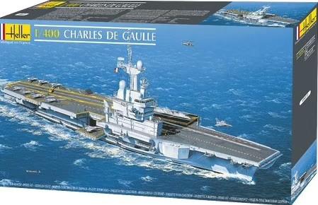 Heller Ships 1/400 Charles De Gaulle French Aircraft Carrier 2001 Kit