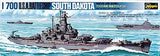 Hasegawa Ship Models 1/700 USS South Dakota Battleship Kit