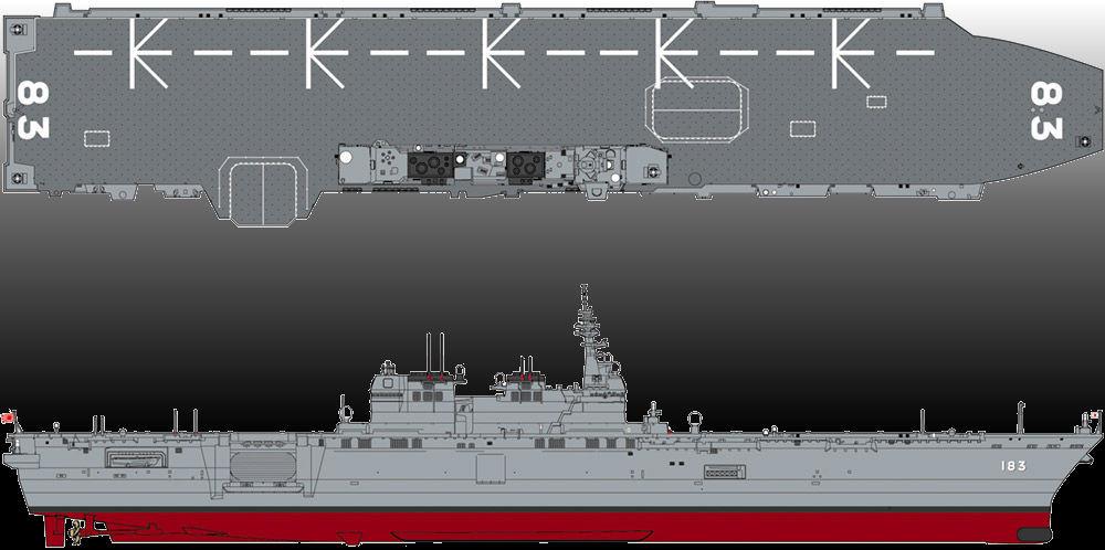 Hasegawa Ship Models 1/700 J.M.S.D.F. DDH 183 Izumo Full