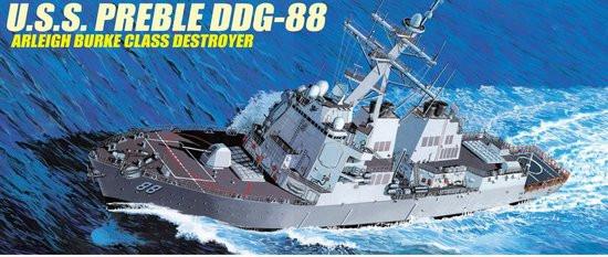 Dragon Model Ships 1/350 USS Preble DDG88 Arleigh Burke Class Destroyer Kit