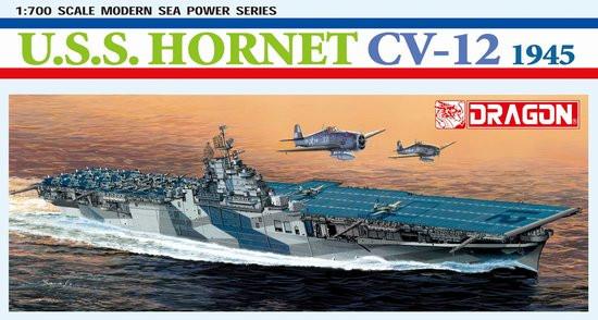Dragon Model Ships 1/700 USS Hornet CV12 Aircraft Carrier 1945 Kit