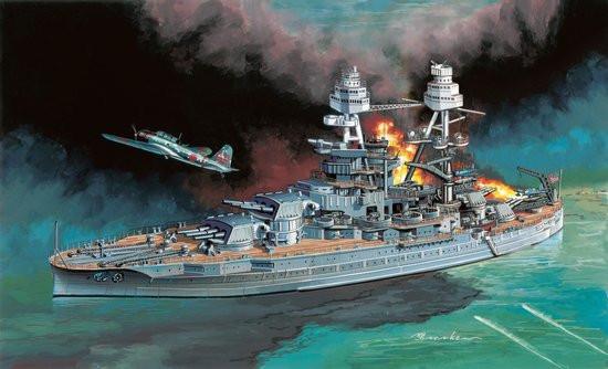 Dragon Model Ships 1/700 USS Arizona BB39 Battleship & IJN Type 97 Kate Bomber Pearl Harbor 1941 (Re-Issue) Kit