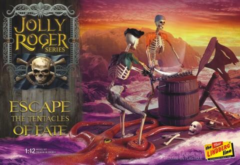 Lindberg Model Ships 1/12 Jolly Roger Escape the Tentacles of Fate Diorama Kit