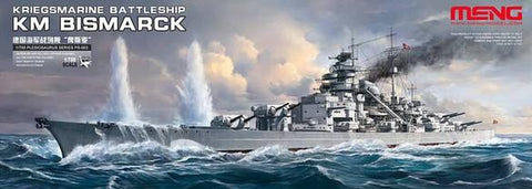 Meng Model Ships 	1/700 KM Bismarck German Battleship Kit