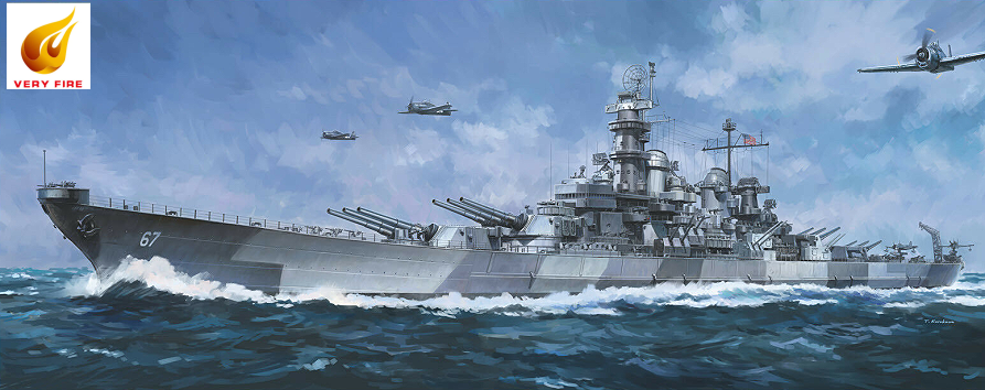 Very Fire 1/350 USS Montana BB67 Battleship DX Version Kit