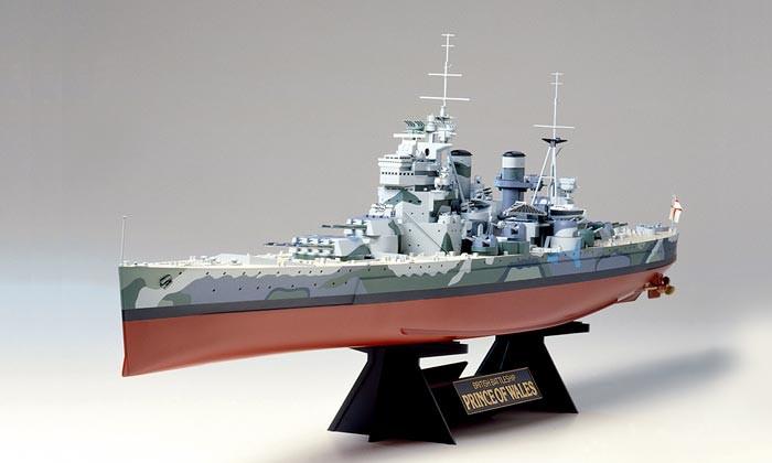 Tamiya Model Ships 1/350 HMS Prince of Wales Battleship Kit