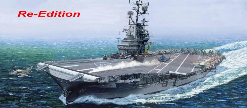 Trumpeter Ships Models 1/350 USS Intrepid CV11 Aircraft Carrier (Formerly Merit) (Re-Issue) Kit