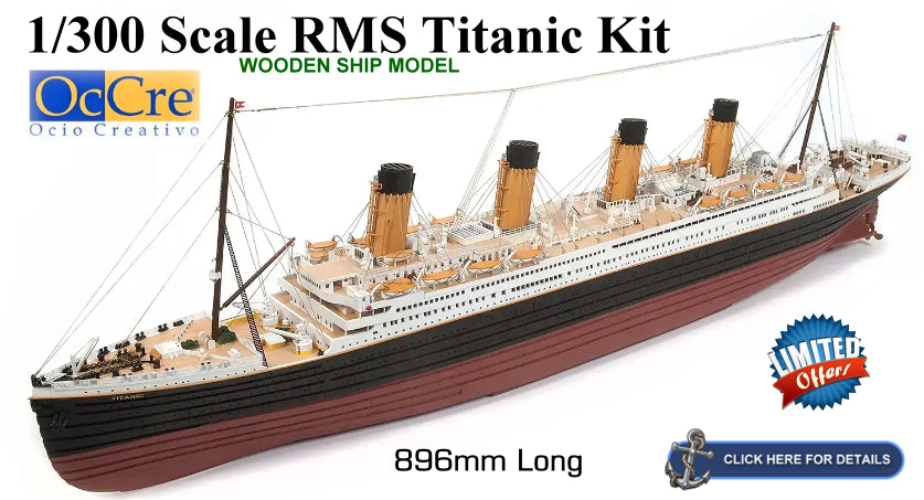 OcCre 1/300 RMX Titanic Ocean Liner (Intermediate Level) Kit